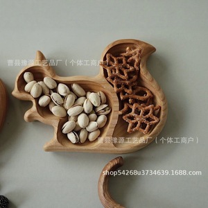 Wooden Acorn <b>Snack</b> <b>Tray</b> For Home Decor And Hotel Use - Product Image 3