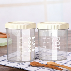 Transparent Food <b>Storage</b> <b>Jars</b> With Lid Measuring Scale <b>For</b> <b>Kitchen</b> Use 500Ml 800Ml 1500Ml Capacity - Product Image 4