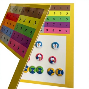 Grand papier quadrillé magnétique à thème animal pour <span class=keywords><strong>les</strong></span> enfants d'âge préscolaire pour pratiquer l'écriture des nombres, des lettres, des <span class=keywords><strong>mots</strong></span>, des jeux - Product Image 4
