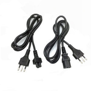 Cuivre personnalisé d'usine 1m 2m 0.75AWG Italie prise cordon d'alimentation 3Pin câble d'alimentation avec connecteur <span class=keywords><strong>IEC</strong></span> C13 <span class=keywords><strong>C5</strong></span> C7 - Product Image 5