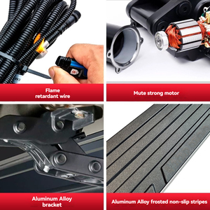 Estribos de aleación de aluminio mejorados, paso lateral de energía eléctrica automática para TOYOTA LAND CRUISER LC300 2022-2024 2025 - Product Image 6