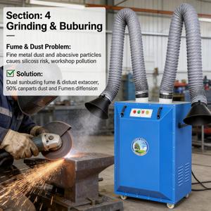 <span class=keywords><strong>Extracteur</strong></span> de fumée et de poussière portable industriel pour soudage, <span class=keywords><strong>d</strong></span>écoupe et meulage – Lasmokerextractor - Product Image 3