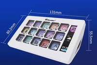 MiraBox HSV293S Controller di Streaming con 15 Tasti LCD e Pad Macro Programmabile per Streaming, Gaming e Creazione di Contenuti
