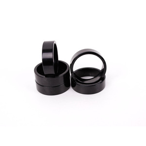 Entretoises de potence de vélo 31,8 mm en alliage d'aluminium noir usiné CNC haute résistance - Product Image 3