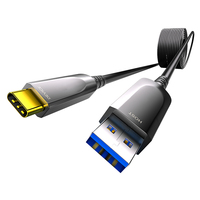 USB3.2 Type a vers Type C AOC 10Gbps Max Câble de données Câble USB C à fibre optique 3.0 & 2.0 Câble de liaison VR