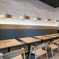 Lampe suspendue LED en feutre acoustique, petite, moderne et simple, pour la maison, le bureau, le restaurant, luminaire décoratif, design en tissu, 3500K, lumière chaude