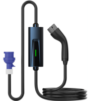 Nouveau chargeur mobile portable pour véhicules électriques 13A 16A 32A Type2/GBT 7kW pour utilisation en extérieur
