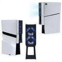 Ventilateur de refroidissement de console TP5-35159 pour PS5 PRO/SLIM avec ventilateur arrière à lumière bleue, accessoires de jeu