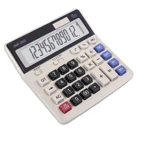 Deli 1552 calculator accounting with large display large size dual power computer