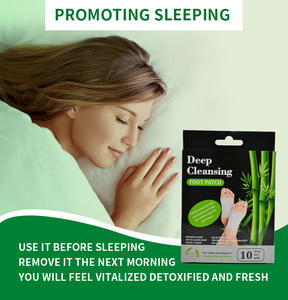 Chinaherbs Bestseller Kräuter-Fußpads Entgiftung Tiefschlaf Fußpflaster Vitamin C Massagefunktion Östrogenfrei Parabenfrei CE - Product Image 2