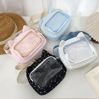 Sacs bandoulière Ita de petite taille au design Kawaii de dessin animé, sac à épaule décontracté pour l'affichage de badges d'anime, sac messager pour filles, idéal pour le cosplay