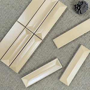 Azulejos de Pared de Arcilla Hechos a Mano en 3D, Azulejos de Cerámica Rectangulares <span class=keywords><strong>Verdes</strong></span> Brillantes para Decoración de Baños y Cocinas - Product Image 6