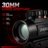 Télescope optique 1x40 à point rouge étanche 2026 pour loisirs et voyages en extérieur, en alliage d'aluminium, expédition immédiate