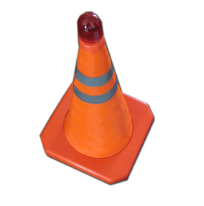 Cône de signalisation routière pliable et extensible en PP ABS - Product Image 3