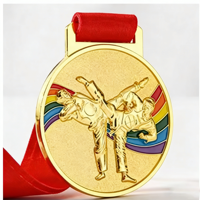 Personnaliser 5km 10 km Courir Marathon Arts Martiaux Football Taekwondo Trophées Médailles Sports Plaques Métalliques