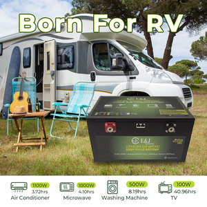 แบตเตอรี่ LiFePO4 12V 320Ah สำหรับรถบ้าน RV, แบตเตอรี่ลิเธียม 12.8V 4000Wh สำหรับ Jayco Sprinter, ขนาดกล่องแบบ Group 31, พร้อมบลูทูธอัจฉริยะ - Product Image 1