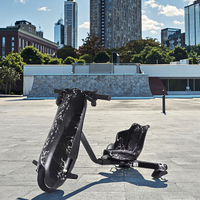 Trottinette électrique à 3 roues pour enfants avec roues en PU et lumières LED clignotantes, jouet d'extérieur pour enfant