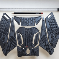 Repose-pieds en caoutchouc durable, protection complète, pièces de rechange décoratives pour repose-pieds, design nid d'abeille, compatible avec Honda ADV160 ADV 160