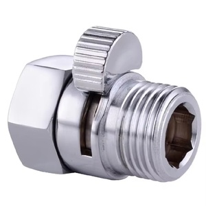 Robinet <span class=keywords><strong>de</strong></span> contrôle <span class=keywords><strong>de</strong></span> débit <span class=keywords><strong>de</strong></span> <span class=keywords><strong>douche</strong></span> HONGDEC, robinet d'arrêt pour <span class=keywords><strong>pommeau</strong></span> <span class=keywords><strong>de</strong></span> <span class=keywords><strong>douche</strong></span>, en laiton massif <span class=keywords><strong>avec</strong></span> interrupteur court pour salle <span class=keywords><strong>de</strong></span> bain, toilettes, bidet - Product Image 2