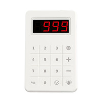 Système d'appel et de gestion des files d'attente intelligent sans fil avec pagers de table et impression de logo gratuite, avec bord en caoutchouc