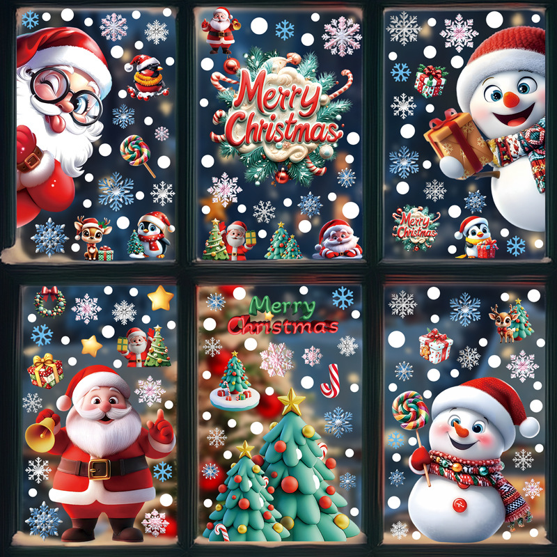 To From Christmas Stickers 2" Round Sheet - Personalized Christmas Stickers - Merry Christmas Seal Stickers - Gift Label Stickers - View #3