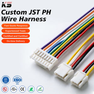 Câble de raccordement personnalisé Jst Sh Gh Zh Ph Xh Vh Micro Te, assemblage de faisceau de câbles, fabricant OEM pour le câblage des appareils électroniques - Product Image 1