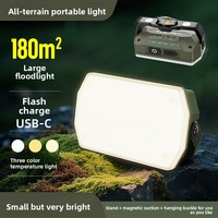 Lampe de camping LED extérieure haute luminosité 10W, angle de faisceau de 180 degrés, gradation réglable, lampe de jardin portable