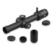 Lunette de visée Discoveryopt ED-AR 1-8X24SFIR à premier plan focal, optique rouge éclairée, résistante aux chocs, LPVO, pour l'extérieur, avec anneau de montage gratuit