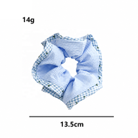 Daou 13,5 cm Chouchous pour cheveux personnalisés, couleurs unies, motifs floraux et à carreaux, haute élasticité, bonne qualité, accessoire de beauté pour femmes