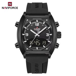 นาฬิกาข้อมือดิจิตอล NAVIFORCE 9242 รุ่นสปอร์ต จอแสดงผล LED สี่เหลี่ยม สายซิลิโคน รับผลิตแบบ OEM ODM - Product Image 2
