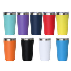 Gobelet isotherme de haute qualité avec logo personnalisé, 16 oz, double paroi, tasse à café isolée, gobelet de voyage en acier inoxydable - Product Image 6