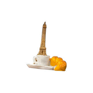 Aimant de réfrigérateur en résine de Paris, peint à la main, collection Tour Eiffel, souvenir, cadeau touristique personnalisé, usine d'aimants de réfrigérateur - Product Image 2