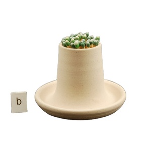 Ceramic matchbox match striker container custom match holder with tray