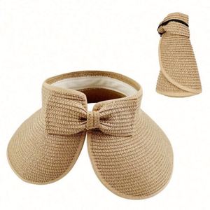 Sombreros de Paja para Mujer al por Mayor, Sombreros de Paja con Visera Ancha de 13 cm para el Sol, Ideales para la Playa en Verano - Product Image 6