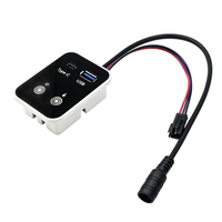 Pengontrol LED Isi Ulang Rumah Tangga dengan Kontrol Ganda, Sensor Gerak & Sentuh, Dilengkapi USB Tipe-C untuk Lampu LED Kabinet Rumah