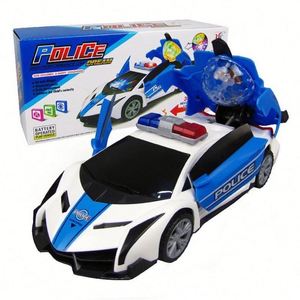 Kids Boy Electric Deformation Series Universal Stunt Car 360 Degrees High Speed Rotating B/o Toy With Light <b>Music</b> - Product Image 2