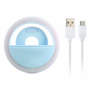 Venta caliente Mini cámara teléfono móvil micro Mini portátil Selfie luz recargable Selfie luces anillo <span class=keywords><strong>de</strong></span> luz - Product Image 1