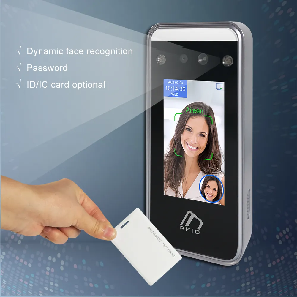 AI Face Recognition Time Attendance Gate Access Control System Face Recognition Terminal