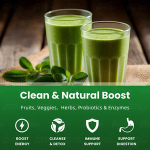 ผงน้ำผลไม้ผสมสีเขียวผงซูเปอร์กรีน Bstbio 8กรัม/20ซอง/ถุงฉลากส่วนตัว - Product Image 6