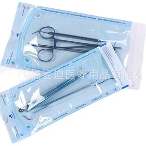Bolsa de Papel Francés para Esterilización en Autoclave Dental, Bolsa de Papel con Película Azul para Esterilización con Gas EO, Bolsa de Papel Autosellable - Product Image 1