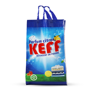 custom printed laminated plastic pp woven with handle laundry packaging washing powder bag