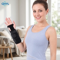 Attelle de compression pour le syndrome du canal carpien, support médical pour poignet, attelle de soutien respirante et réglable unisexe en polyester pour soulager la douleur