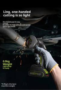 Pulidora Angular Eléctrica WU802 de 76 mm, Máquina de Pulir sin Escobillas de Litio, Pequeña Máquina de Corte, Mini Amoladora Angular Eléctrica con Costura Impecable - Product Image 2