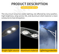 Lampadaire LED haute puissance 50W 100W 150W 200W, alimenté en courant alternatif, lampe de route LED IP66, éclairage extérieur pour parking commercial