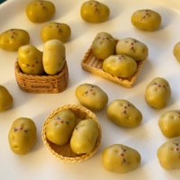 Petites pommes de terre miniatures réalistes en 3D, ornements adorables en résine pour la décoration de la maison, du jardin et des fêtes