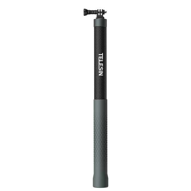 TELESIN Carbon Fiber Foldable Lightweight Selfie Stick Tripod Extendable 300mm 44cm 0.5kg Load Capacity 1/4 Screw Camera Private