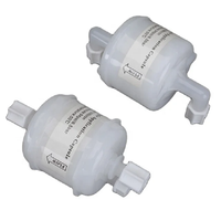 Filtro de Cápsula Hidrófilo de PVDF de Doble Capa Duradero, 0.2um, 1.5 Pulgadas, Conector Jaco de 1/4" para Soluciones Químicas