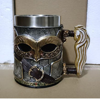 Vente en gros d'usine, souvenirs de films et de séries américaines, tasse à bière en acier inoxydable et résine, mug à bière Le Seigneur des Anneaux