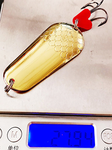 Señuelo de pesca artificial tipo cuchara giratoria extragrande de doble pieza para lances largos, para lucio grande - Product Image 4