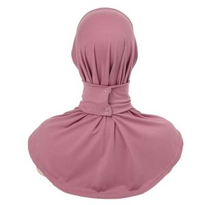 Turban Hijab à Couverture Complète avec Boutons-Pression, Bonnet Instantané, Sous-Hijab Islamique, Foulard Musulman pour Femme, Cadeaux - Product Image 4